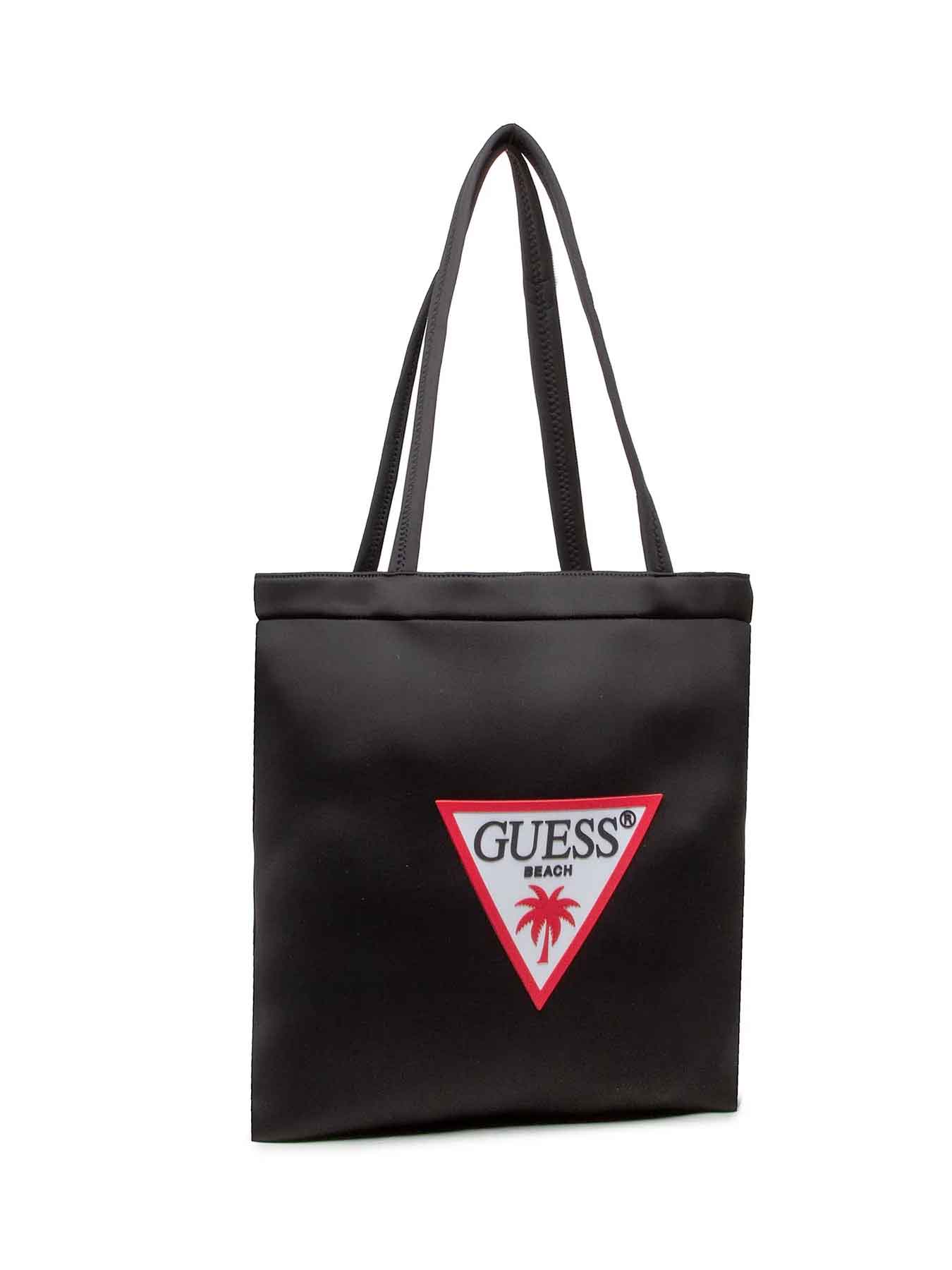 GUESS Borsetta Scuba Nera Logo GUESS