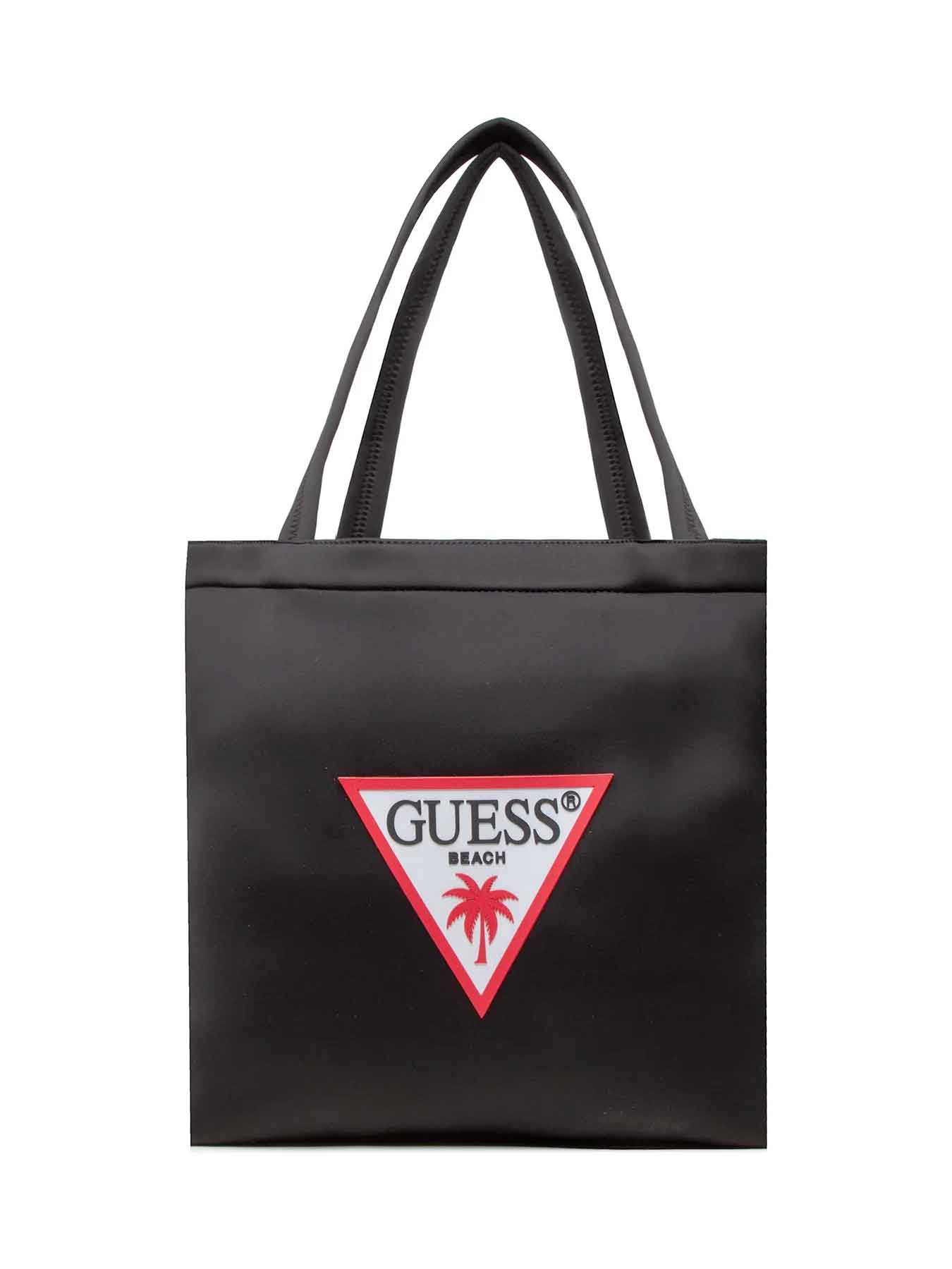 GUESS Borsetta Scuba Nera Logo GUESS