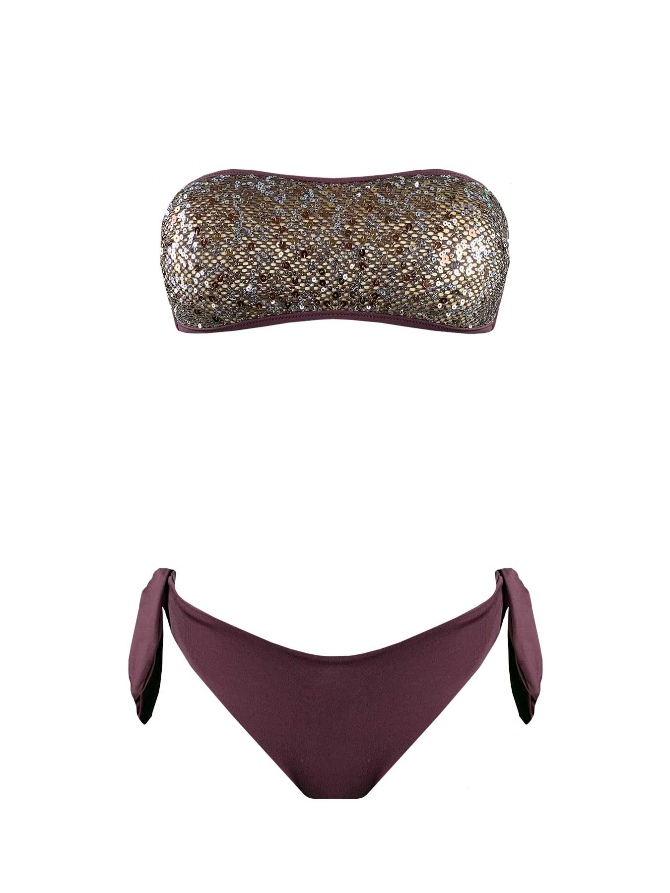 Coals Beach Bikini Fascia Paillettes Bronze Coals Beach