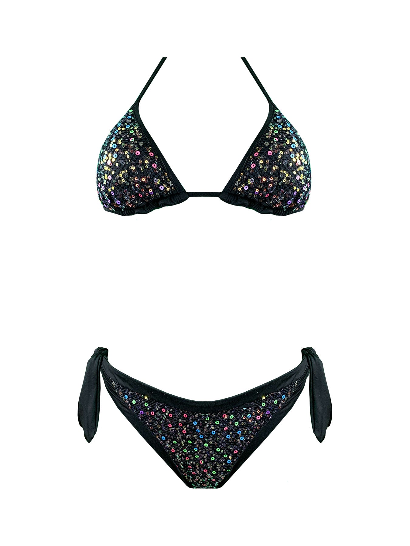 Coals Beach Bikini Triangolo Paillettes Rainbow