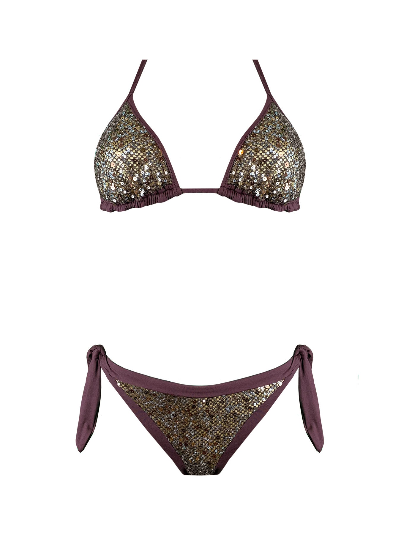 Coals Beach Bikini Triangolo Paillettes Bronze Coals Beach