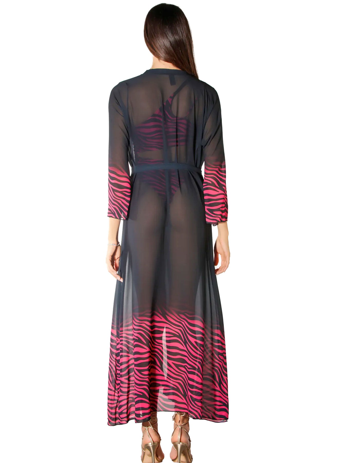 Kimono Zebra Pink Acqua Di Cocco