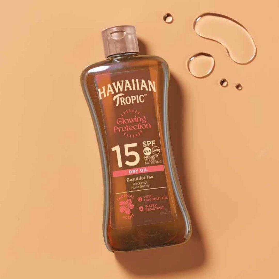 Hawaiian Tropic Formato Viaggio Glowing Protection Oil Spf 15 Hawaiian Tropic
