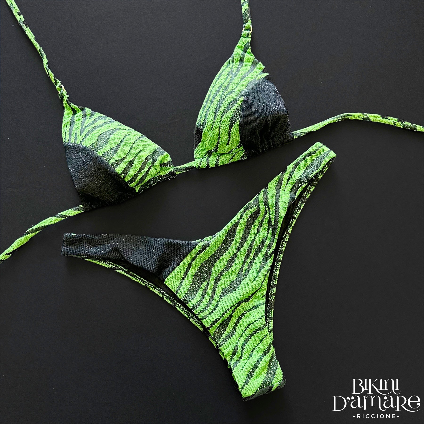 Bikini Triangolo Zebra Lurex 2Bekini