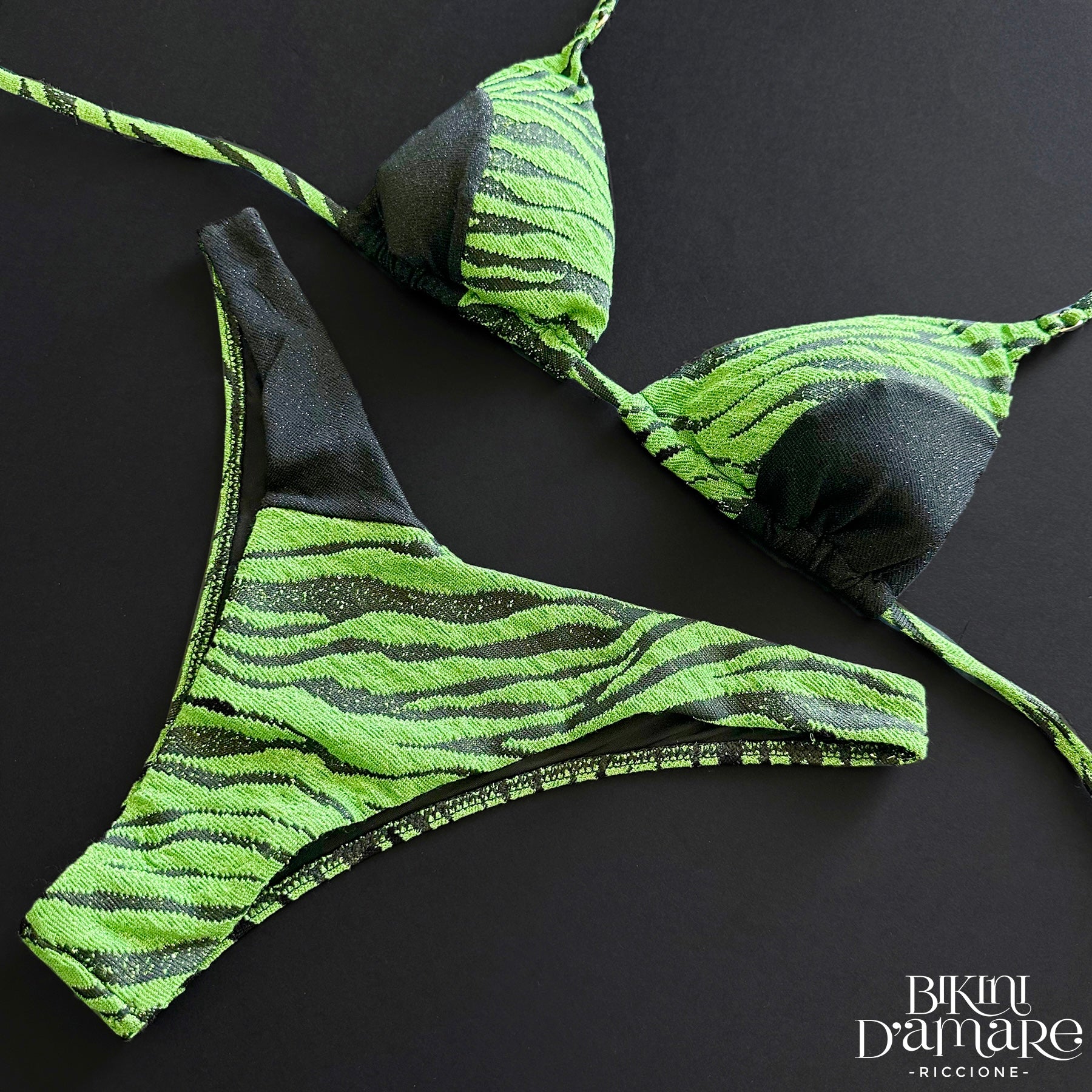 Bikini Triangolo Zebra Lurex 2Bekini