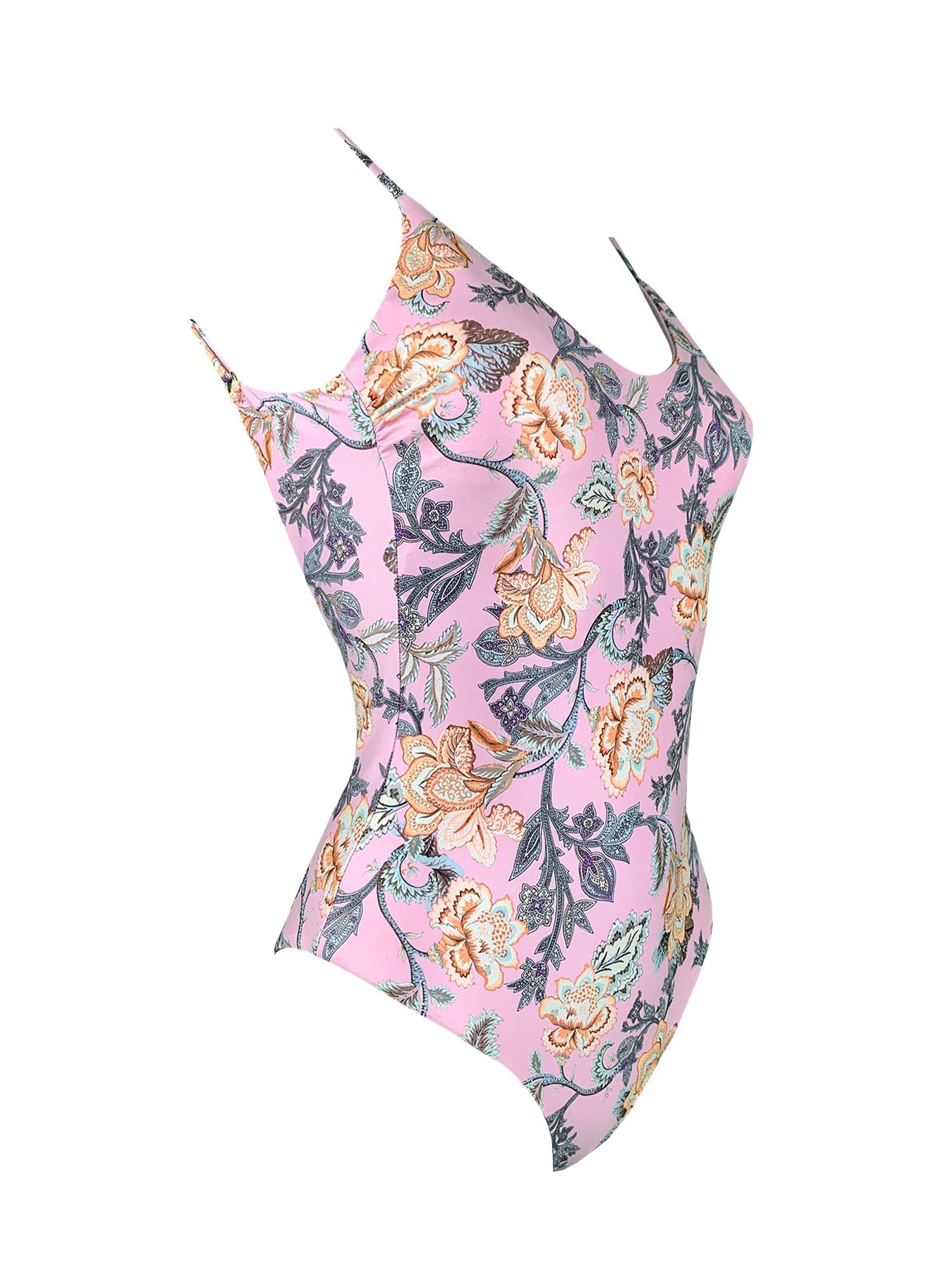 Intero Basic Fiori Rosa Genius - Bikini D'amare Riccione