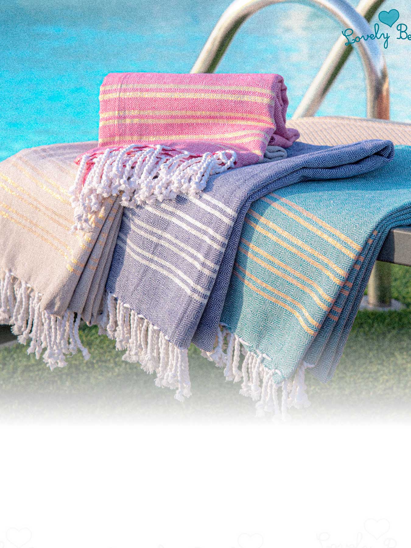 Telo Mare Fouta Crystal Lurex Lovely Beach Lovely Beach
