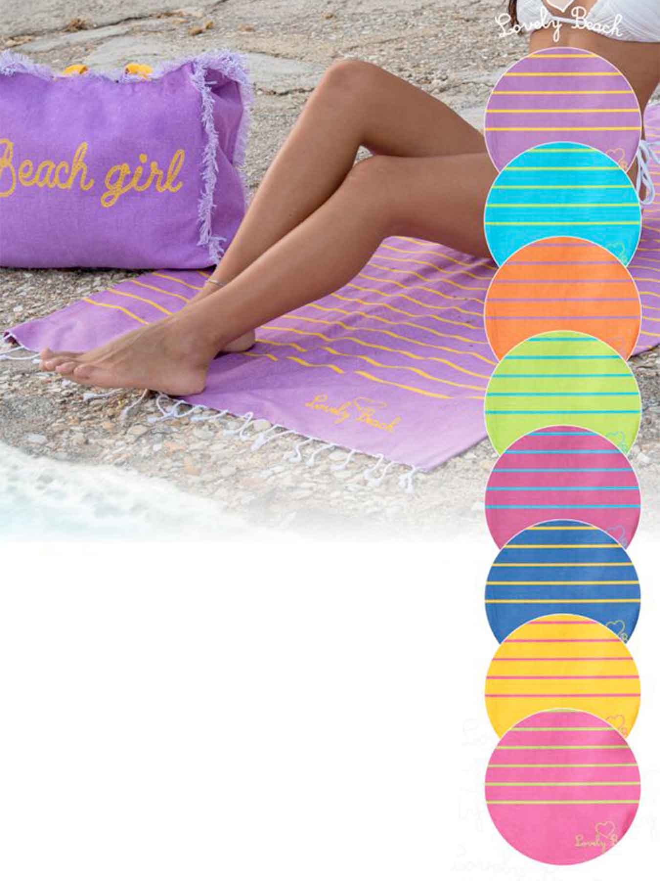 Telo Mare Fouta Colorama Lovely Beach Lovely beach