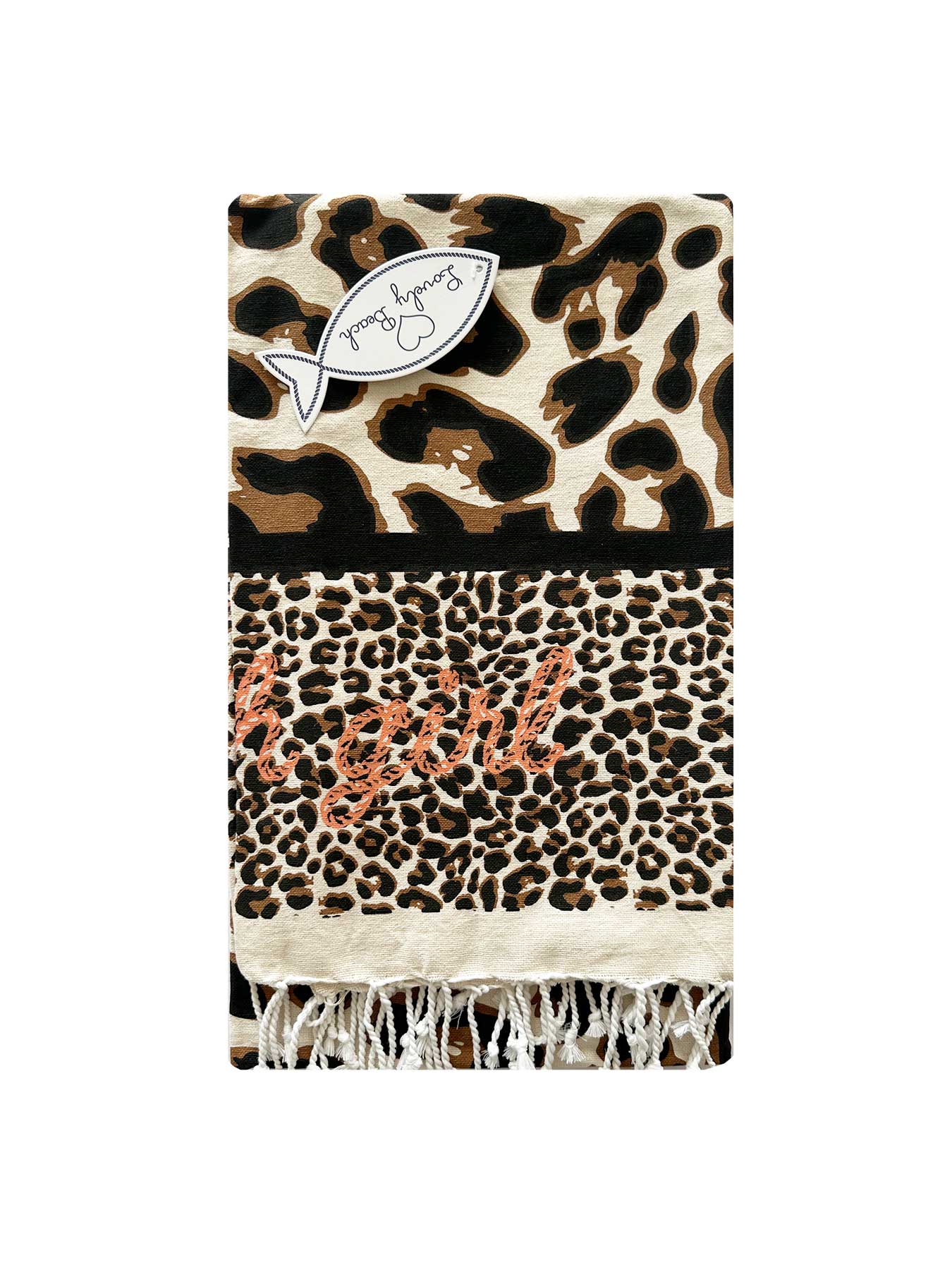 Telo Mare Leopardo Beach Girl Lovely Beach - Bikini D'amare Riccione