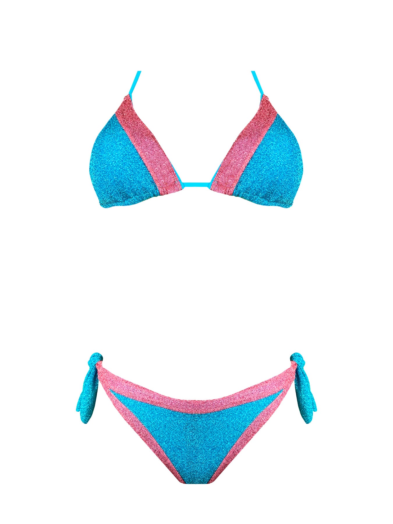 Bikini Triangolo Lurex Bicolor - Bikini D'amare Riccione