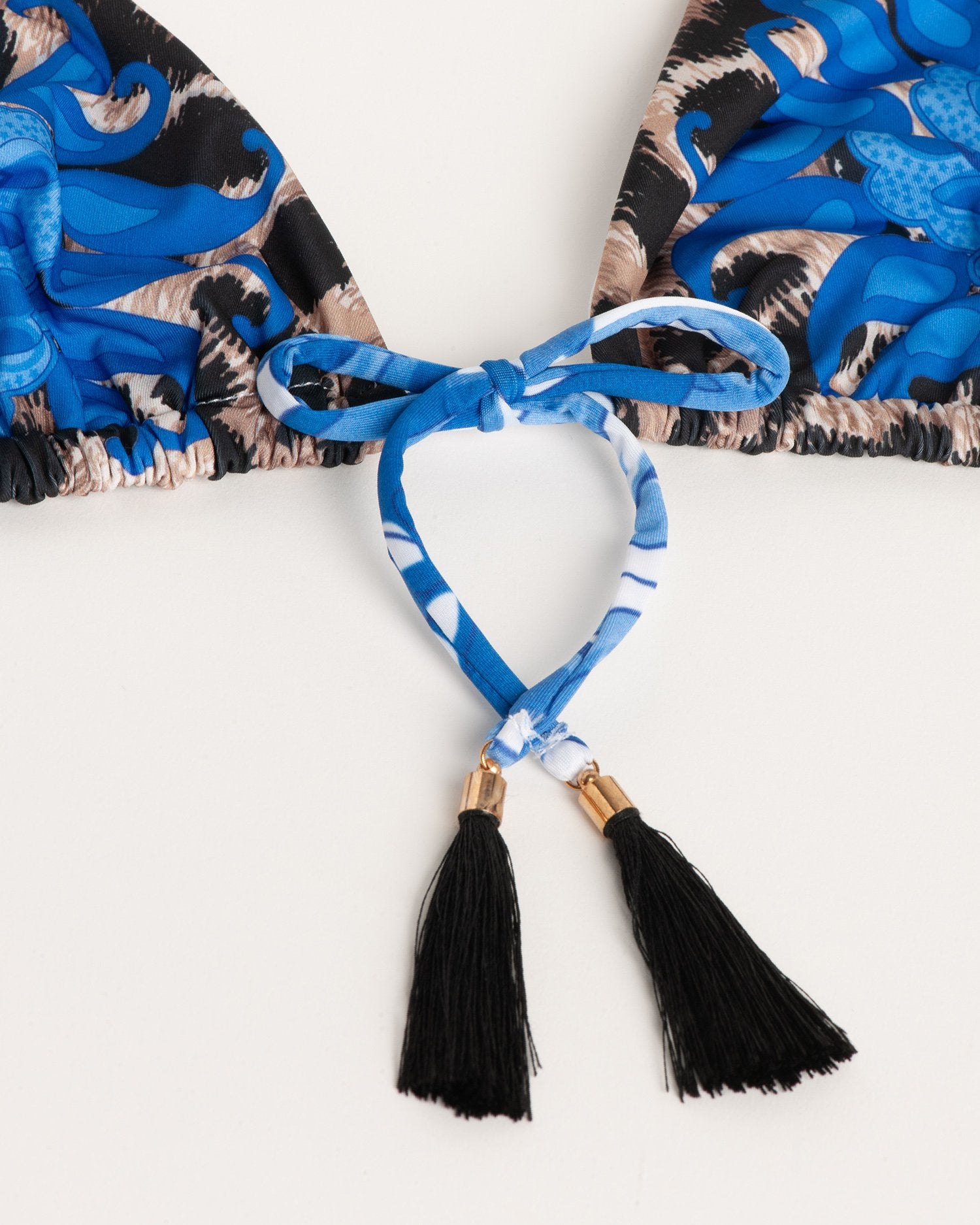 Bikini Triangolo Animalier Summer Blu 2Bekini - Bikini D'amare Riccione
