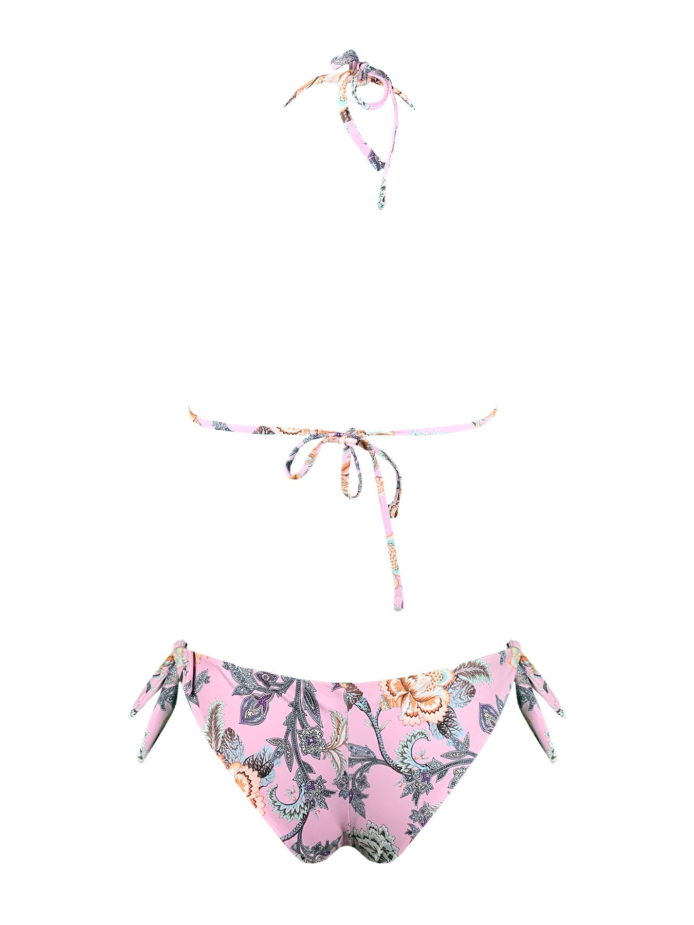 Bikini Triangolo Fiori Rosa Genius - Bikini D'amare Riccione