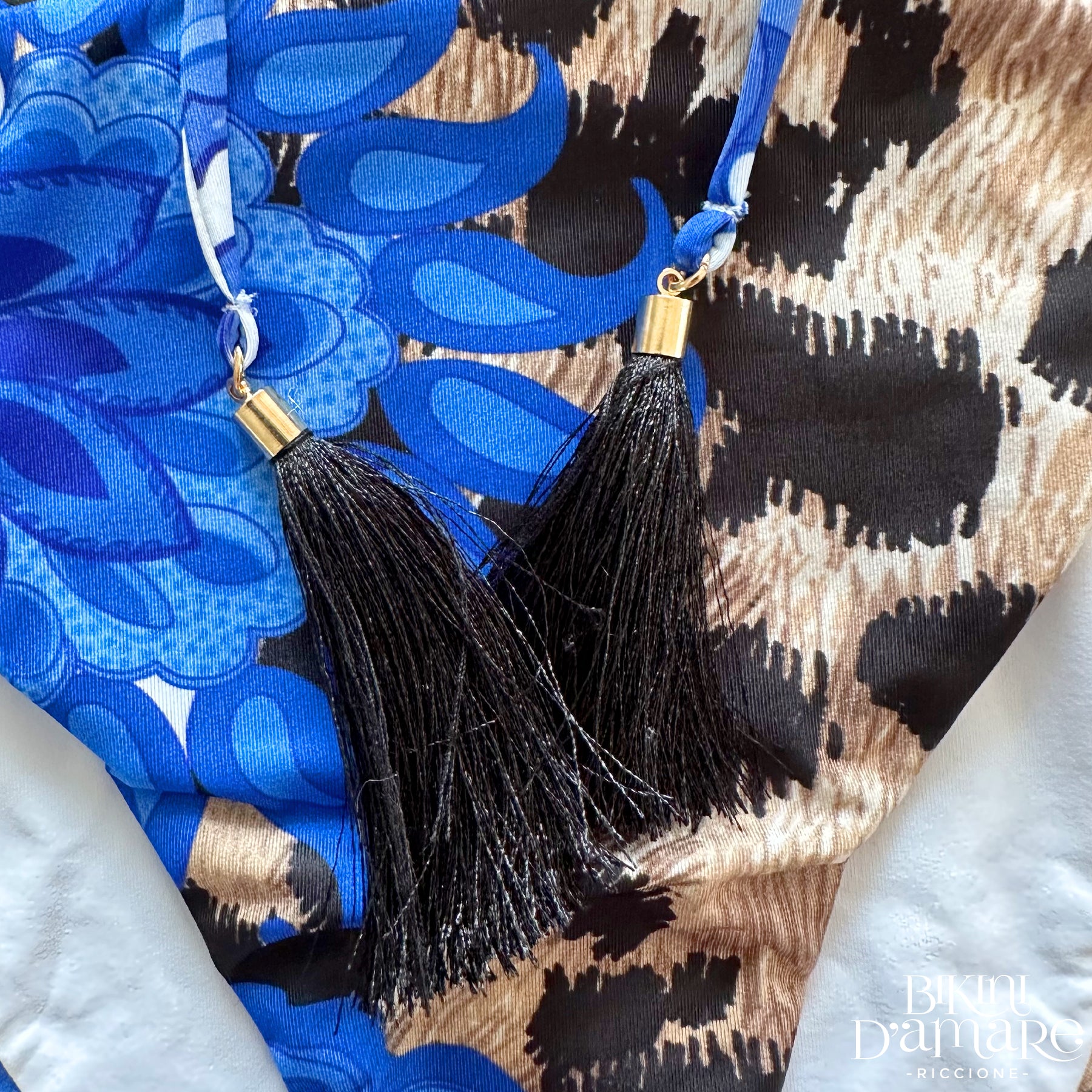 Bikini Triangolo Animalier Summer Blu 2Bekini - Bikini D'amare Riccione