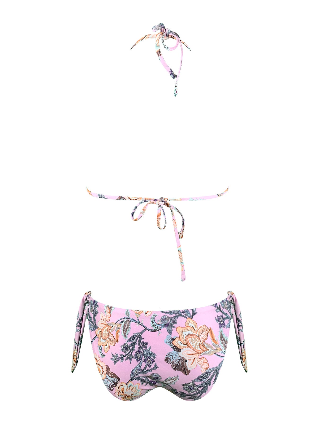 Bikini Triangolo Fiori Rosa Genius - Bikini D'amare Riccione