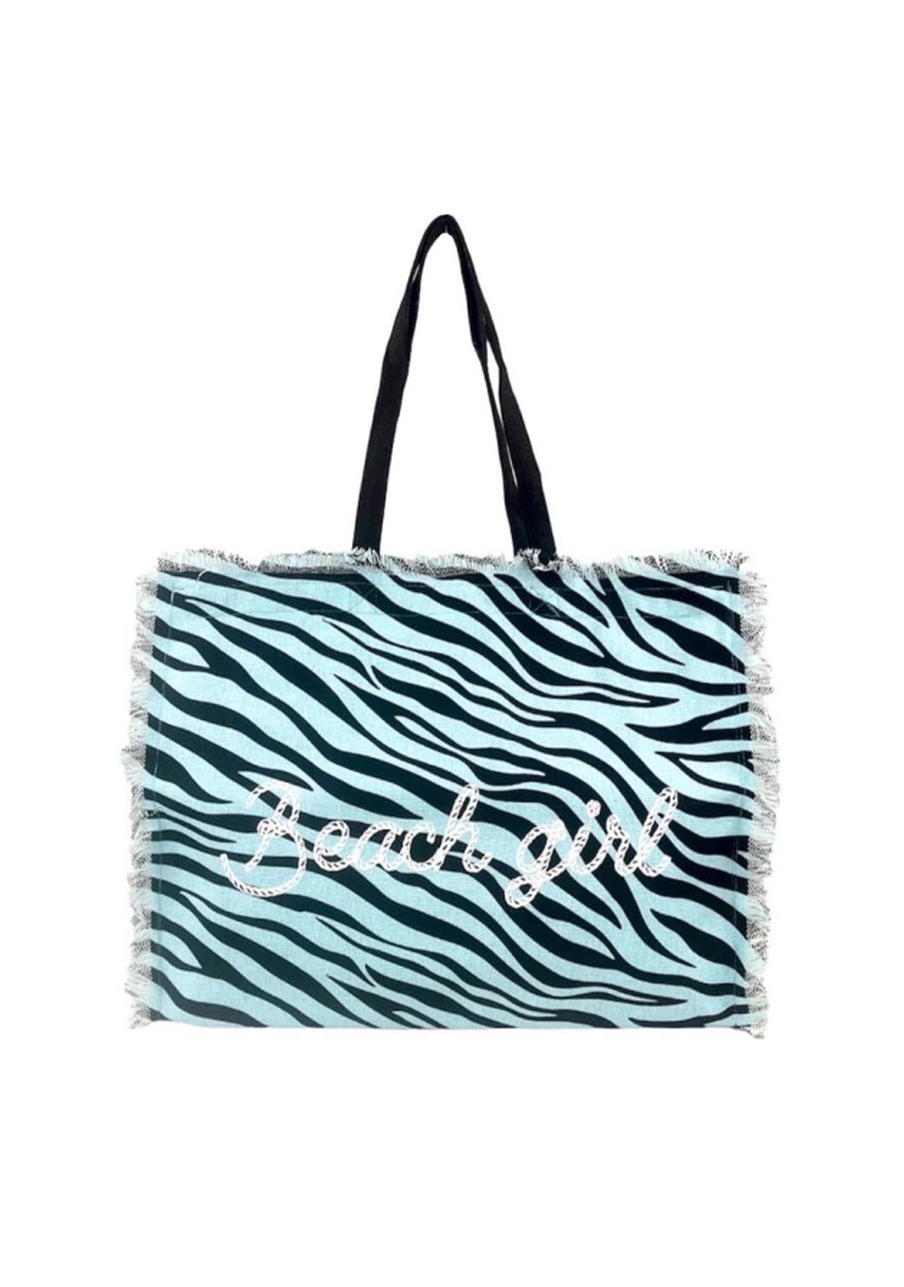 Borsa Mare Zebrata Beach Girl Lovely Beach - Bikini D'amare Riccione