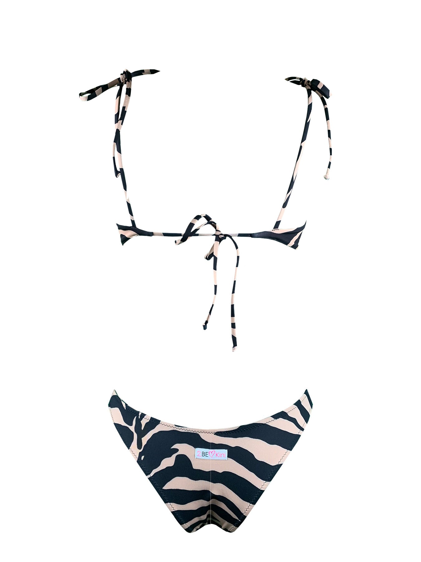 Bikini Top Zebra Brown 2Bekini - Bikini D'amare Riccione