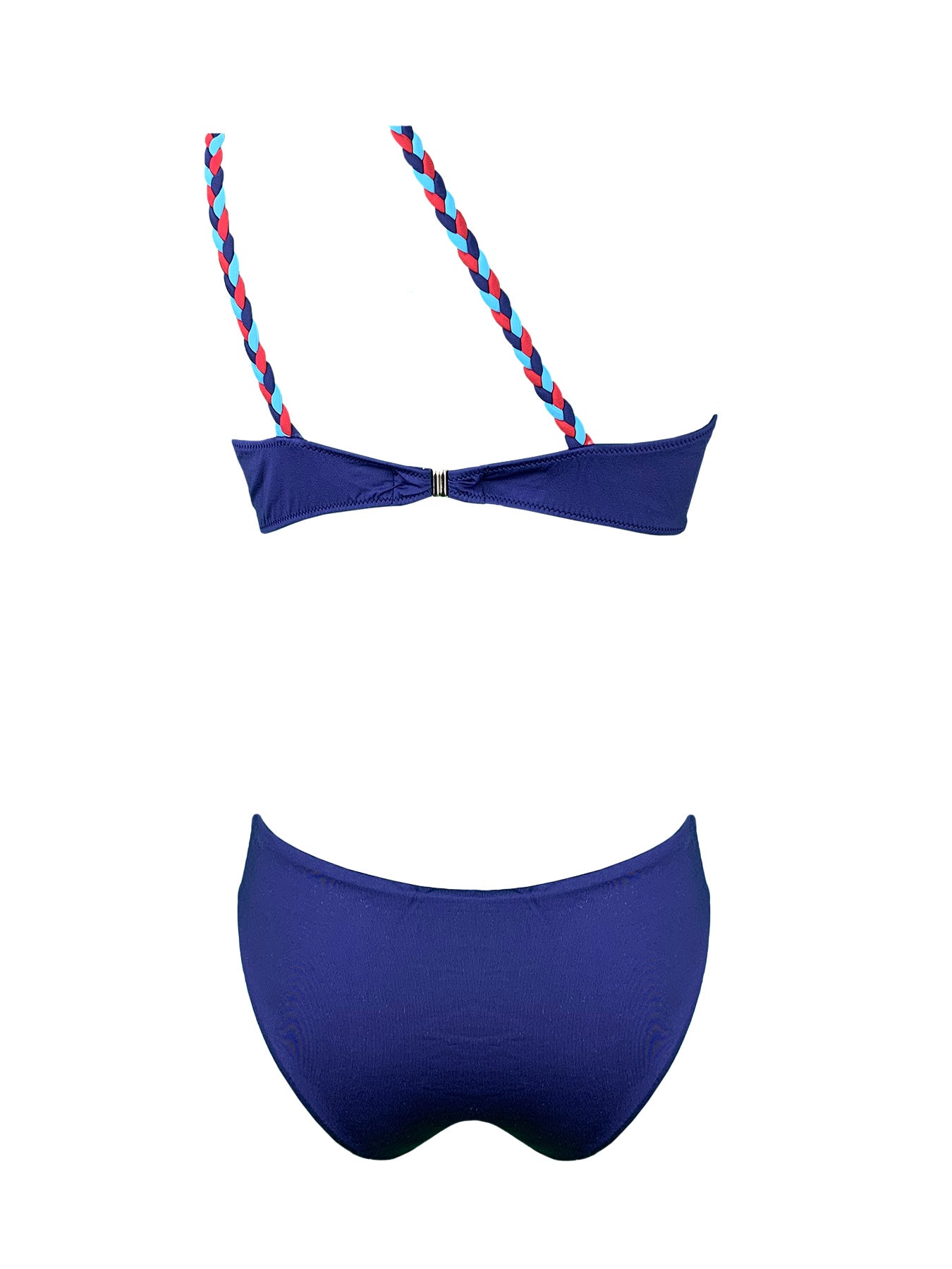 Bikini Monospalla Tricolore Treccia Marette - Bikini D'amare Riccione