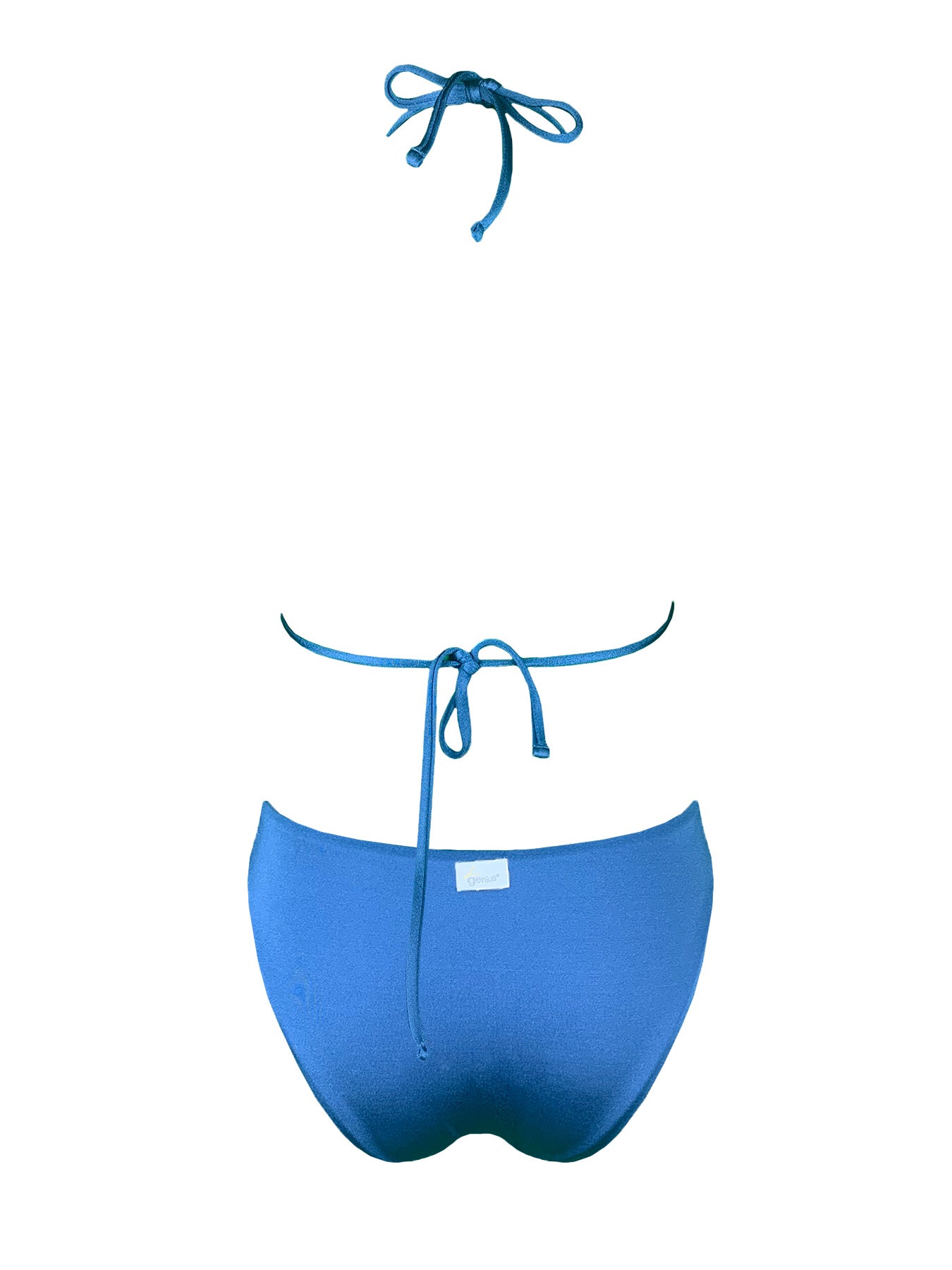 Bikini Triangolo Paillettes Blu Malibù Genius - Bikini D'amare Riccione