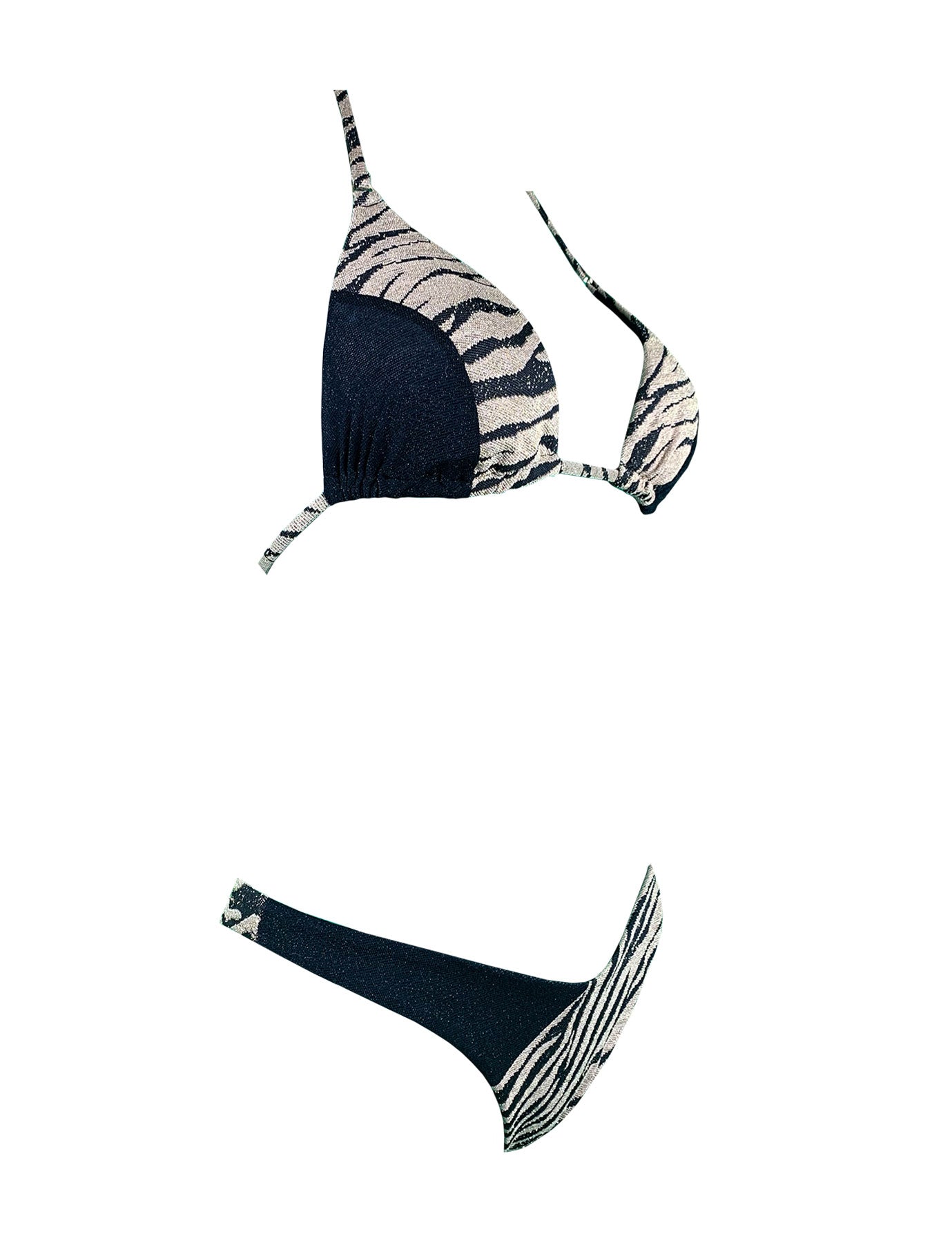 Bikini Triangolo Zebra Lurex 2Bekini