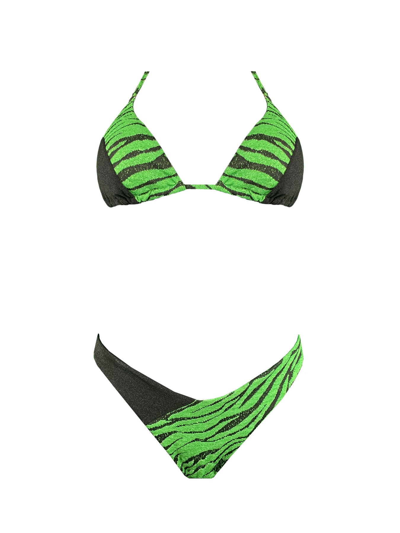 Bikini Triangolo Zebra Lurex 2Bekini - Bikini D'amare Riccione